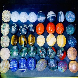 Wholesale Natural <strong>Red</strong> Jasper Carved Tiger Eye Palm <strong>Stone</strong> High Quality Lapis Lazuli for Home Decoration - Product Image 1