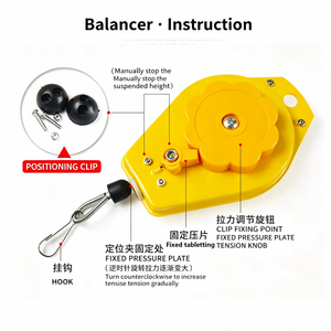 Spring Balancer Sbd 12 0.5 1.2kg Lifting Capacity Manual <b>Hoist</b> For Electric Screwdriver Tools - Product Image 4
