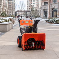 Souffleuse à neige à essence portative, mini équipement de déneigement pour jardin et usage résidentiel