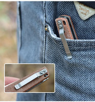 Couteau de poche d'extérieur avec manche en Micarta, logo OEM/ODM, pour le camping, la randonnée, la survie, couteau pliant en acier D2 de qualité DIY, usiné CNC