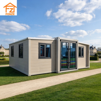 Conteneurs extensibles à double aile, Conteneurs extensibles, 20 pieds, 30 pieds, 40 pieds, Maisons modulaires préfabriquées personnalisables et meublées