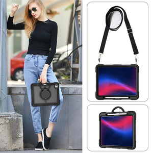 เคสพร้อมที่จับพับได้สำหรับ iPad Pro และ iPad Air ขนาด 13 นิ้ว, ฝาปิดแบบหมุนได้พร้อมที่ใส่ดินสอในตัวและสายสะพายไหล่ - Product Image 3