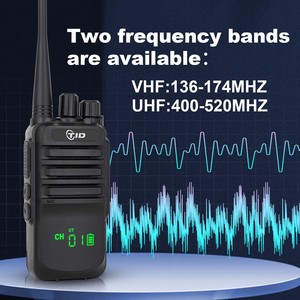 Radio Bidireccional Portátil TID TD-V38 con Bluetooth, Programable, Analógico Profesional VHF/UHF, 2500mAh, Larga Duración en Espera, Walkie Talkie para Exteriores - Product Image 4