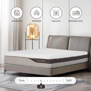 <span class=keywords><strong>Matelas</strong></span> de lit ergonomique orthopédique AIDI Euro Pillow Top avec mousse découpée en cinq zones, massant, enroulé dans une boîte - Product Image 2
