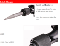 Marteau perforateur électrique de démolition TIEDAO 220V 30mm, perceuse de démolition manuelle, marteau perforateur avec levier d'arrêt TD30810A