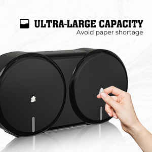 Large Capacity Black <b>color</b> Centre Pull <b>Tissue</b> Holder for Office Bathroom - Product Image 3
