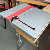 Table de scie sauteuse simple et robuste en acier galvanisé, précision optimale, garantie 1 an, guide de coupe réglable, surface de travail 32x30cm