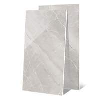 Carrelage en porcelaine brillant effet marbre gris clair 900x1800mm, veinage blanc, rectifié, étanche, pour sol et mur, salle de bain moderne, villa, hôtel