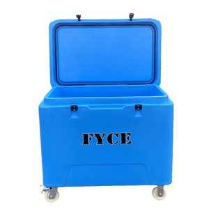 Glacière thermique rotomoulée 330L, sac isotherme pour glace sèche, chaise-congélateur, stockage de poisson, double compartiment, écologique, panneau solaire, portable - Product Image 5