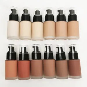 SHICELLE Waterproof Matte No Logo Wholesale 12 Colors Makeup Private Label Liquid Foundation Full Coverage Foundation