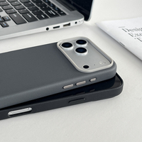 Casing Kulit Buatan Tangan untuk iPhone 15 Pro Max Logo Kustom Tahan Guncangan Penutup Pelindung Magnetik untuk iPhone 17 16