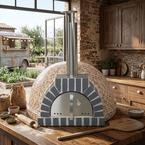 Four à <span class=keywords><strong>pizza</strong></span> au <span class=keywords><strong>bois</strong></span> commercial en promotion, fournisseur d'or, autoportant, en céramique, pour la cuisson de pizzas, la grillade, usage hôtelier et automobile - Product Image 6