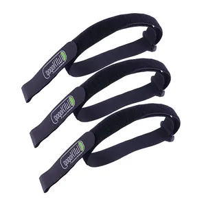 Reusable Custom Back To Back Nylon Hook And Loop Fastener Cable Ties