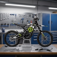 Autocollants graphiques en PVC motif RK pour Sur-Ron Light Bee Ultra Bee, kit de décoration de carrosserie pour moto tout-terrain, pièces de modification et amélioration