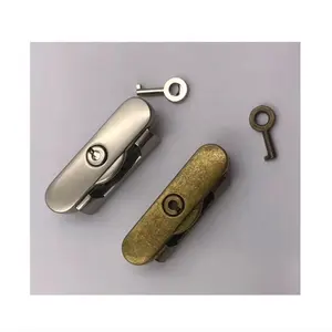  Chiusura della borsa dei bagagli in ottone scatola regalo Push Lock custodie per borse in metallo Hardware di blocco