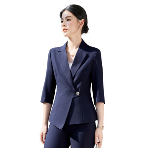 Women's Three Quarter Sleeve Suit Set Lightweight Professional Formal Wear For Hotel Front <b>Desk</b> <b>Work</b> Uniform Spring 2026 - Product Image 5