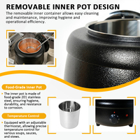 Restaurant 10L Elektrische Warmhoudpan voor Soep, Commerciële RVS Soep- en Bouillonpan, Grote Capaciteit, Soepketel, Warmhoudapparaat