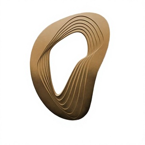 83X54CM Modern Easter Customs Superior Quality Home Decor Irregular Shaped Wall <b>Mirrors</b> Wood <b>Frame</b> Living Room Hangings - Product Image 2