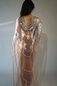 <span class=keywords><strong>Vestido</strong></span> Sexy Transparente <span class=keywords><strong>de</strong></span> Lentejuelas Doradas para Cena, Traje <span class=keywords><strong>de</strong></span> Cantante para Sesión <span class=keywords><strong>de</strong></span> Fotos <span class=keywords><strong>de</strong></span> <span class=keywords><strong>Embarazada</strong></span>, <span class=keywords><strong>Vestido</strong></span> Largo <span class=keywords><strong>de</strong></span> Fiesta <span class=keywords><strong>de</strong></span> Noche para Mujer - Product Image 5