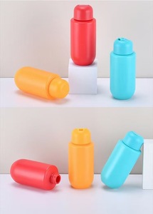 Personalizzato eco-friendly 100ml HDPE verde spremitura bottiglia di plastica smerigliata per la cura personale per il corpo di lozione con tappo a disco per pillole - Product Image 3