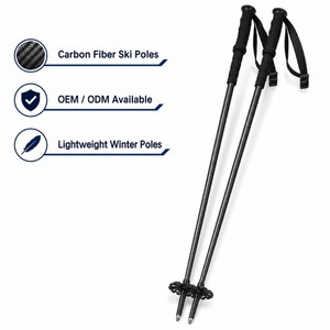 Bâtons de <span class=keywords><strong>ski</strong></span> en carbone composite Zeroring, longueur fixe, légers, pour neige alpine, vente en gros directe d'usine - Product Image 1