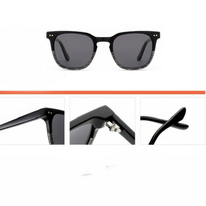 Kính mát MS AT6013 Acetate, logo tùy chỉnh, kiểu dáng cổ điển retro, gọng oval phân cực, unisex, mẫu phổ biến năm 2026 - Product Image 6