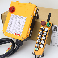 Télécommande radio industrielle longue portée F24-10D, 10 boutons, double vitesse, contrôleur sans fil pour pont roulant