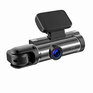 3,16 pulgadas HD lente dual caja negra coche visión nocturna DVR vehículo espejo cámara de vídeo grabadora vista trasera lente dual cámara de salpicadero