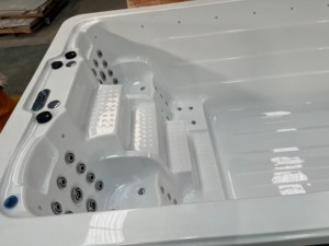 Piscina de spa independiente al aire libre <span class=keywords><strong>Jacuzzi</strong></span> grande 6m Bañera de hidromasaje Piscina sin fin con control inteligente calentado para 5-6 personas - Product Image 5