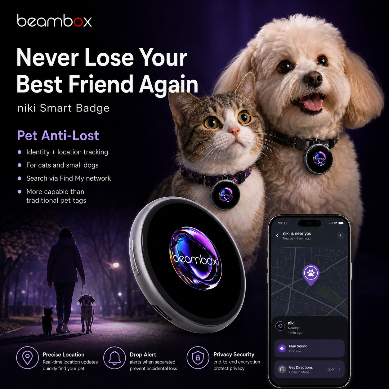 2026 New Smart Air Tag GPS Tracker for Kids Elders Pets Events Smart Electronic Gadget AI Smart Wearable Digital Video Badges
