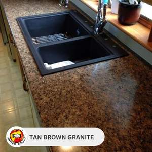 Dalle de granit brun beige hautement personnalisable pour la décoration murale de cuisines et salles de bain de villas et hôpitaux – Prix d'exportation en gros - Product Image 5