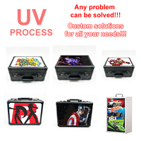 Étui de transport miniature pour figurines de super-héros, étui rigide avec 5 plateaux pour l'affichage et le transport, étui de présentation pour figurines d'action