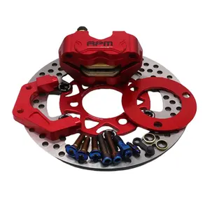 220mm Brake Disc Plate for Motorcycle With Bracket and Screws Front Motorcycle Brake Caliper Set