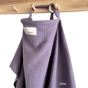 Couverture d'allaitement pour bébé allaitement et pompage mousseline <span class=keywords><strong>Double</strong></span> <span class=keywords><strong>gaze</strong></span> tablier d'allaitement châle en couleurs neutres - Product Image 1