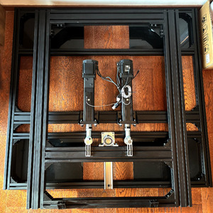 de conducción de coche con soporte de monitor único, kit de simulación de carreras de extrusión de aluminio negro, 4080 - Product Image 4