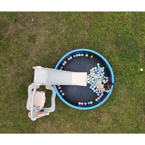 Tobogán interior de piscina inflable plegable de plástico resistente con juego de columpio para niños - Product Image 3