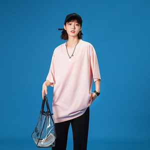 Camiseta extragrande 100% de algodón peinado para hombre de verano con logotipo personalizado, camiseta en blanco de Color sólido de 230G, camiseta con hombros caídos - Product Image 5