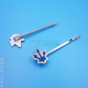 Zinc Alloy Hair <b>Clip</b> With Cartoon Design For Children Daily Use Side <b>Clip</b> Nickel Color - Product Image 1
