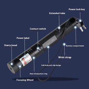 Con trỏ <span class=keywords><strong>laser</strong></span> công suất cao tầm xa ánh sáng màu xanh lá cây USB phí chiến thuật kim loại bút cho cuộc họp cắm trại săn chó mèo đồ chơi - Product Image 5