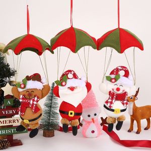 Décorations de Noël Artisanales : Père Noël, Bonhomme de Neige, Renne et Parachute – Ornements Suspendus pour le Dessus de l'Arbre - Product Image 1