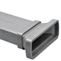Conduit de climatisation rectangulaire en EPP à formation unique pour l'efficacité énergétique et la durabilité
