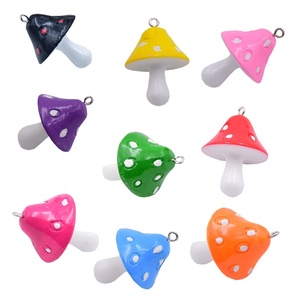Colorful Mushroom Resin Pendant <b>Charms</b> <b>for</b> Jewelry Making DIY Earrings Necklace <b>Bracelet</b> Handmade Keychain Accessories Colgantes - Product Image 1
