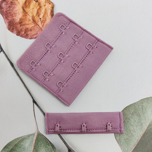 Al por mayor: Cinta de broches y ojales para sujetador, negra, accesorios normales para trajes de baño, hebilla trasera, conectores 3x3 de metal sostenible - Product Image 4