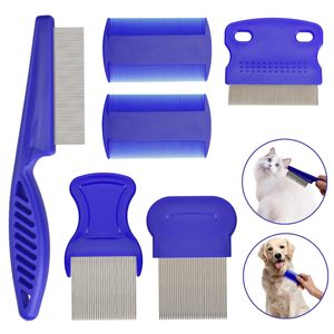 Peigne à aiguille à dents fines pour l'élimination des poux de puces pour chien et chat nettoyage outils de toilettage ensemble de peignes - Product Image 4