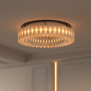 Original Lighting Wooden <b>Lamp</b> Shade Ceiling Light Led Round Surface Mounted For Living Room Bedroom <b>Study</b> - Product Image 5