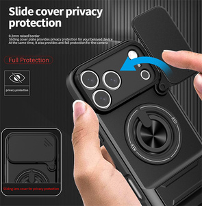 Étui de téléphone protecteur avec fenêtre coulissante <span class=keywords><strong>pour</strong></span> objectif, coque en PC+TPU <span class=keywords><strong>pour</strong></span> <span class=keywords><strong>Honor</strong></span> Play <span class=keywords><strong>10</strong></span>/Magic8 <span class=keywords><strong>Lite</strong></span>/Magic8 Pro/X70/X9d/X7d - Product Image 5
