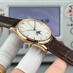 Elegant Men's <b>Automatic</b> Mechanical Watch Moon Phase Date Display Leather Band Stainless Steel Case for Business Wear - Product Image 4