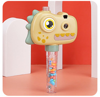 Appareil photo créatif amusant en plastique Zhiqu pour enfants, avec projection de bonbons, jouets lumineux, cadeaux, machine à bulles pour filles et enfants