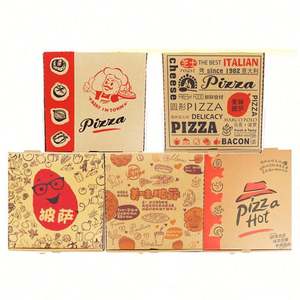Caja Rectangular para Pizza de 10 Pulgadas, de Cartón Kraft, con Recubrimiento UV, Etiqueta de Impresión Personalizada, 12x12, 13 Pulgadas, para Propietarios de Pizzerías, con Relieve - Product Image 4