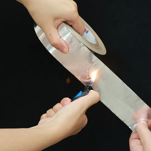 Ruban adhésif en papier et film en aluminium avec doublure PET simple face, adhésif sensible à la pression à faible bruit - Product Image 3